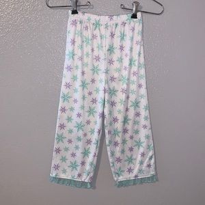 Disney Frozen snowflakes girls 4T lightweight pajama bottoms